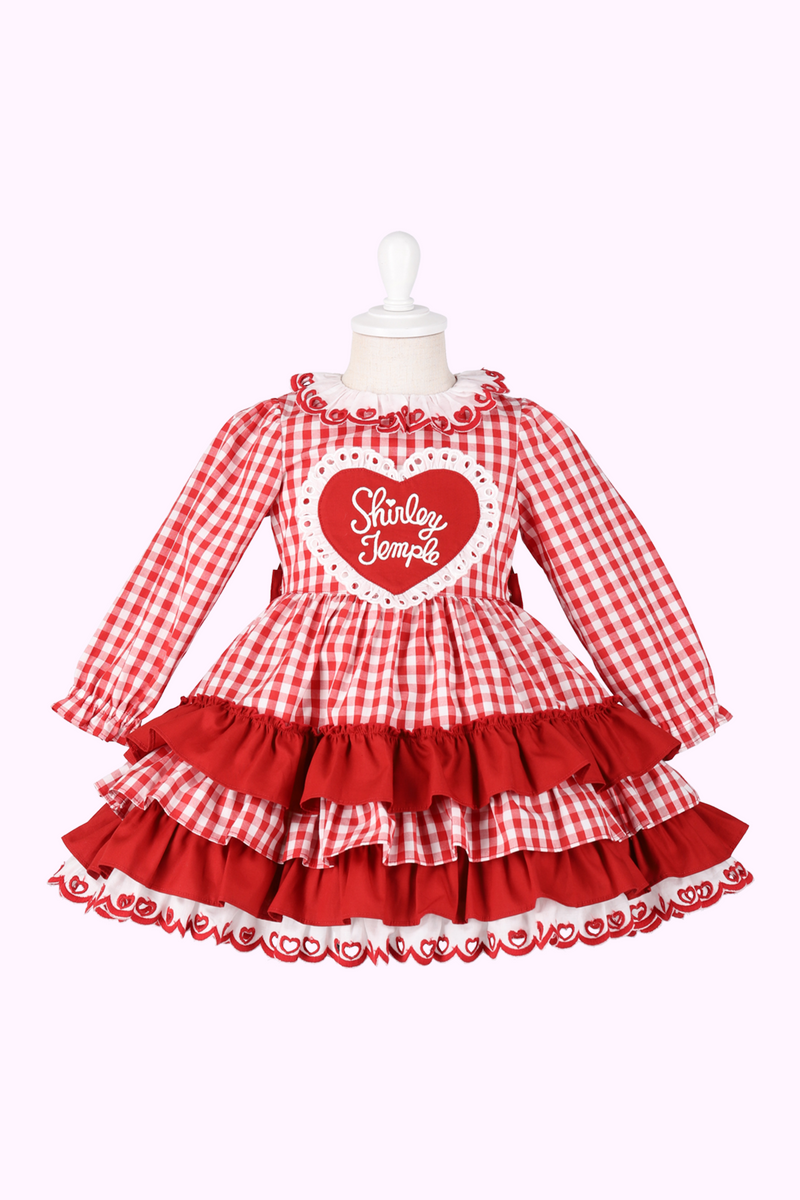 ギンガムハートワンピース(Toddler) – Shirley Temple Outlet Store