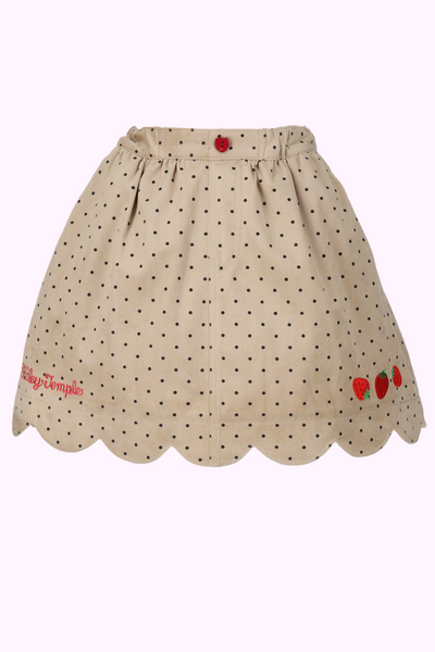 いちご刺繍スカラップスカート(Toddler)