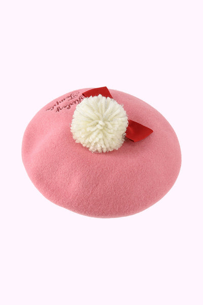 ポンポンリボンベレー帽(Toddler)