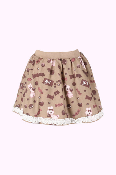 チョコ＆バニープリントスカート（Toddler）